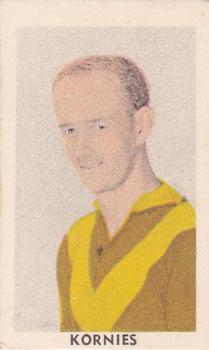 1948 Kornies Victorian Footballers #1 Alec Albiston Front